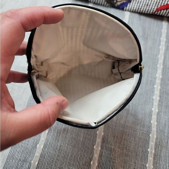 CHRISTIAN DIOR Vintage 90s Houndstooth And Ribbon Print Cosmetic Bags - Picture 13 of 16